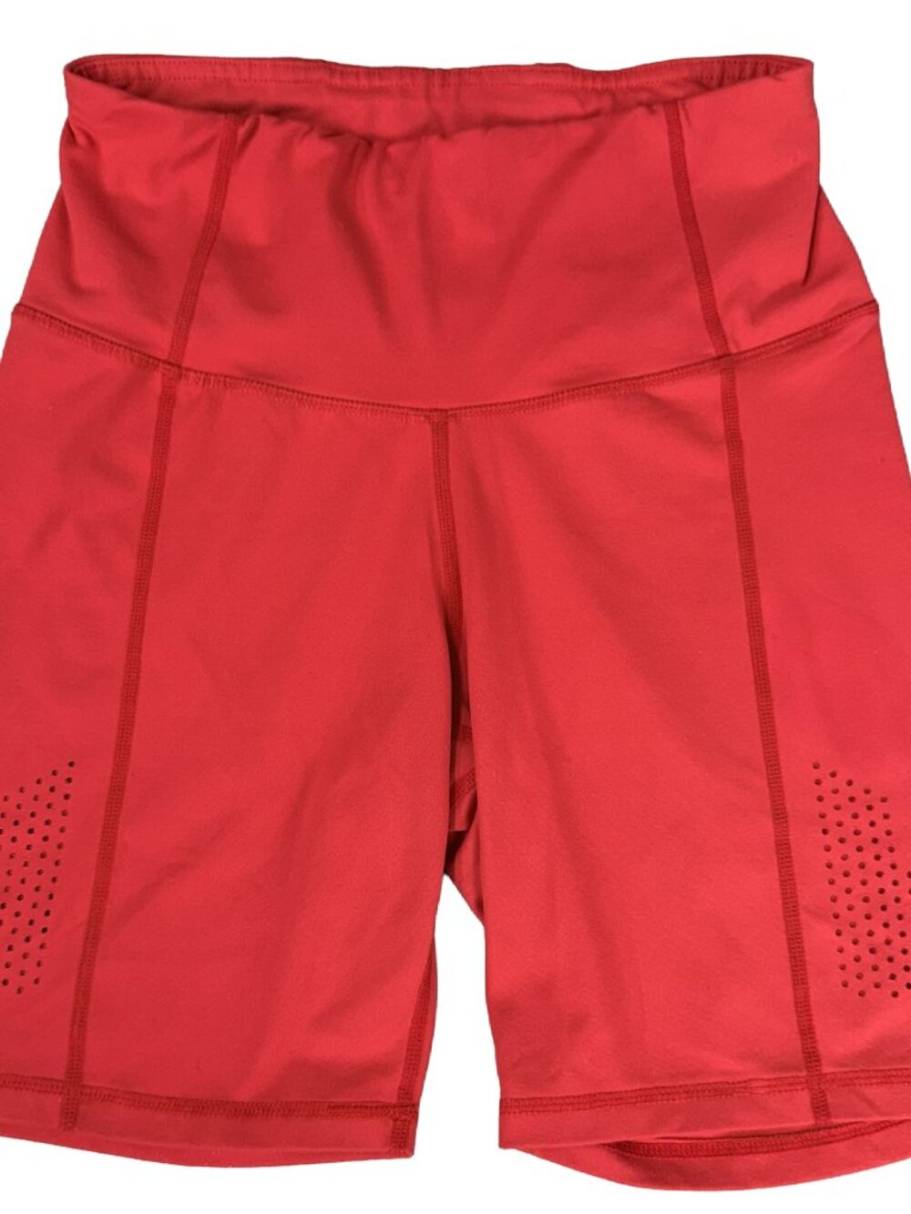 STOIC Bike Shorts Perforated Compression Performance Red Women's S/P